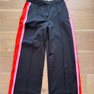 Me + Em Red and Pink Stripe pants
